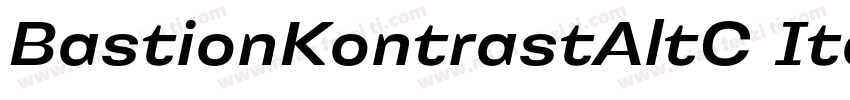 BastionKontrastAltC Italic字体转换